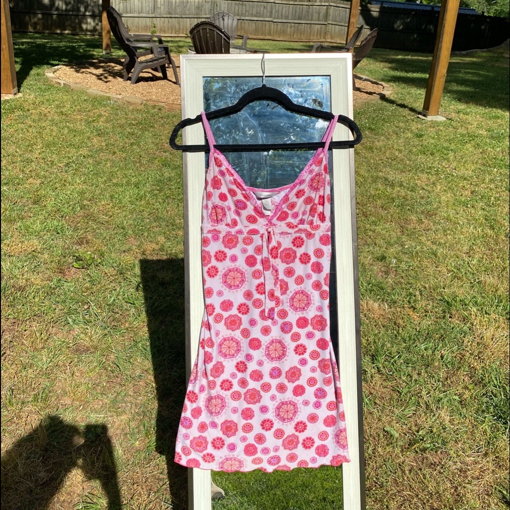 Vintage pink slip dress.  Bought in London.